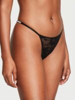 Трусики тонг Вікторія Сікрет Very Sexy Shine Strap Lace V-String Panty - Зображення 2