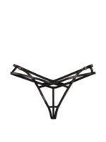 Відкриті трусики тонг Very Sexy Faux Leather High-Leg Crotchless Thong Panty - Зображення 3