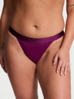 Бавовняні трусики Victoria's Secret COTTON Logo Cotton Tanga Panty