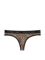 Бавовняні трусики тонг Victoria's Secret Logo Cotton Thong Panty - Зображення 3