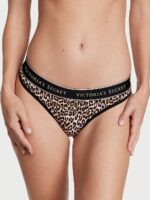 Бавовняні трусики тонг Victoria's Secret Logo Cotton Thong Panty