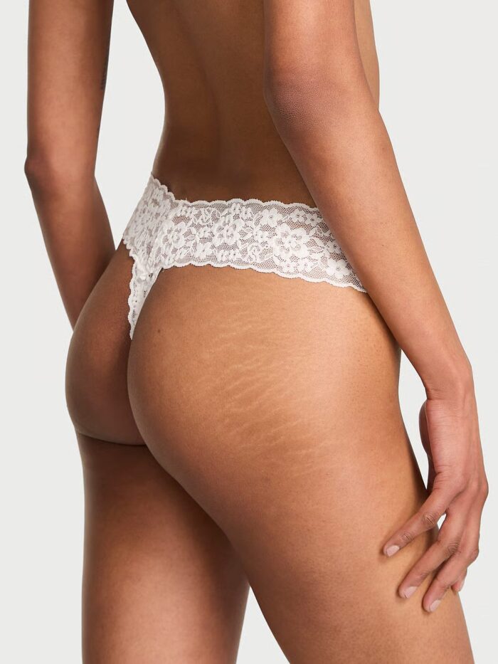 Мереживні трусики тонг Victoria's Secret Lace Thong Panty - Зображення 2