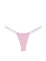 Бавовняні трусики тонг PINK Logo Cotton Micro Thong Panty - Зображення 3