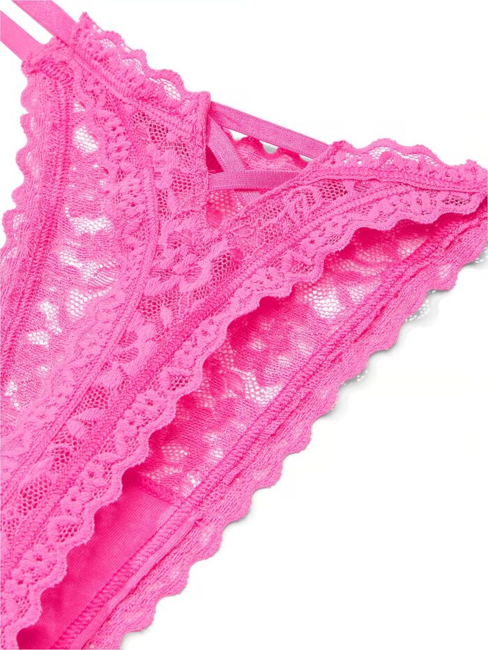 Мереживні трусики тонг Victoria's Secret Lace String Thong Panty - Зображення 4