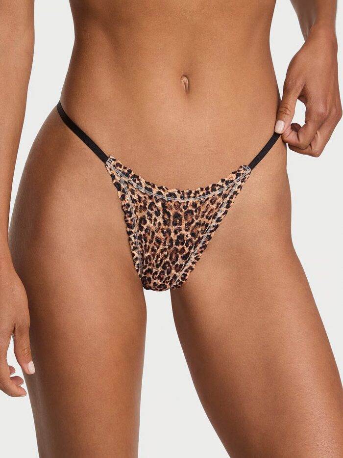 Мереживні трусики тонг Victoria's Secret Lace String Thong Panty - Зображення 1